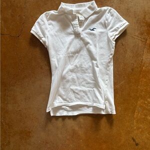 White Hollister Polo Shirt